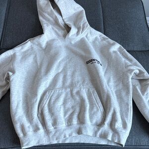 Essentials Light Gray Pullover Hoodie